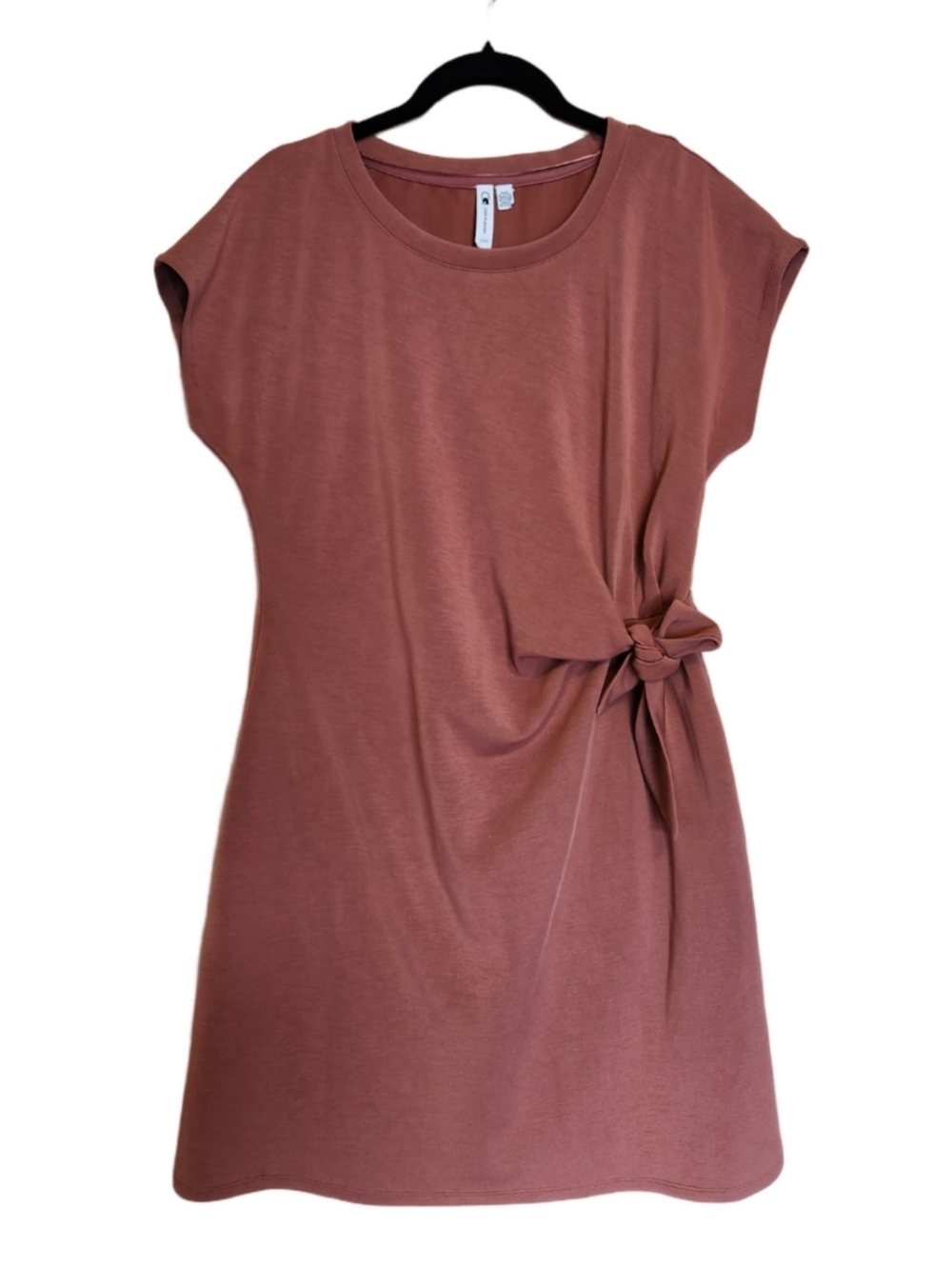 CABLE & GAUGE SIDE TIE ULTRA SOFT STRETCHY ATHLEISURE DRESS SIZE LARGE